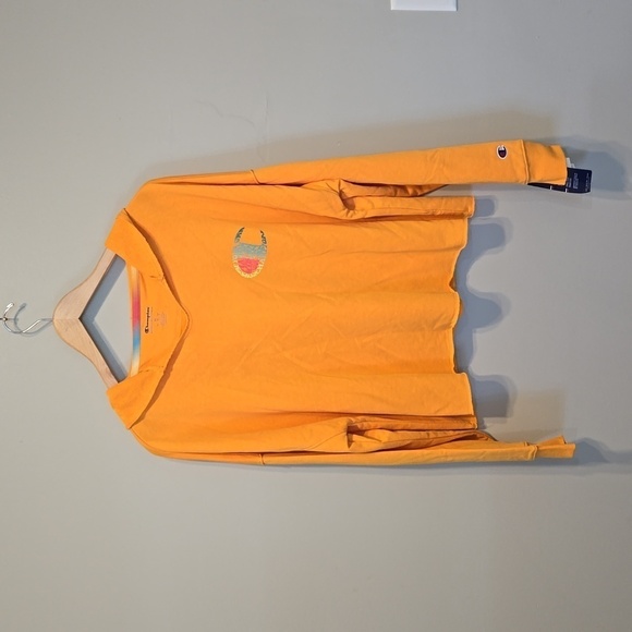 NWT Champion Women Capri Orange Campus French Terry pullover with hood sz XL - Picture 1 of 8